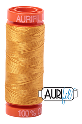 Aurifil Mako 50wt Cotton 200 m 220 yd. spool - 2140 Orange Mustard
